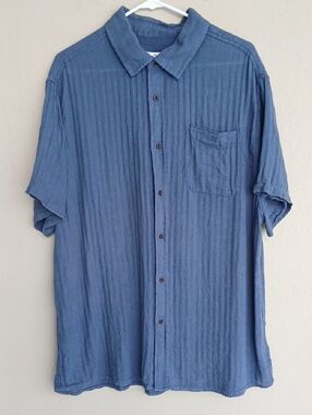 Katin Linen Blend Shirt in Blue XXL